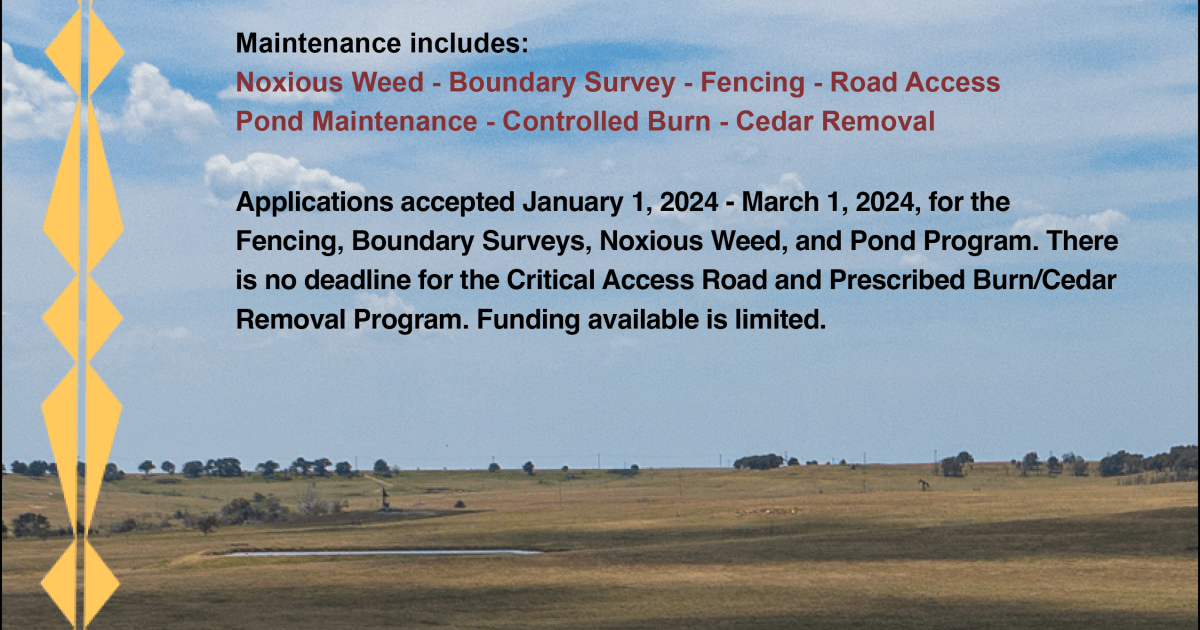 Osage Nation Real Estate Services Opens Restricted Land Program